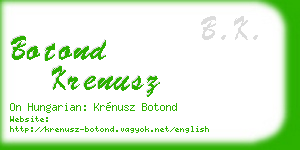 botond krenusz business card