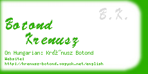 botond krenusz business card